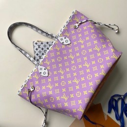 Replica Louis Vuitton Pink Giant Monogram Neverfull MM