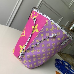 Replica Louis Vuitton Pink Giant Monogram Neverfull MM