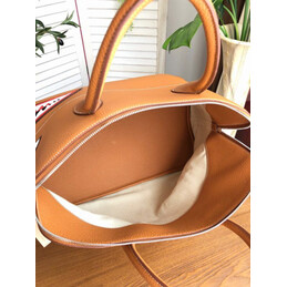 Replica Hermes Tan Shark Print Bolide 45 Bag