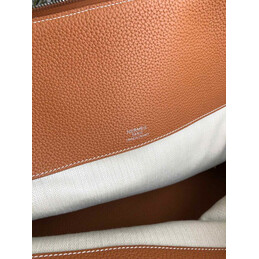 Replica Hermes Tan Shark Print Bolide 45 Bag
