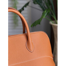Replica Hermes Tan Shark Print Bolide 45 Bag