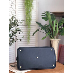 Replica Hermes Black Shark Print Bolide 45 Bag