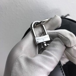 Replica Louis Vuitton Black Damier Graphite Keepall Bandouliere 50
