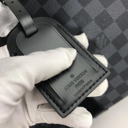 Replica Louis Vuitton Black Damier Graphite Keepall Bandouliere 50