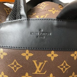 Replica Louis Vuitton Black Graphic Chalk Backpack