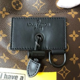 Replica Louis Vuitton Black Graphic Chalk Backpack