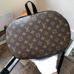 Replica Louis Vuitton Black Graphic Chalk Backpack