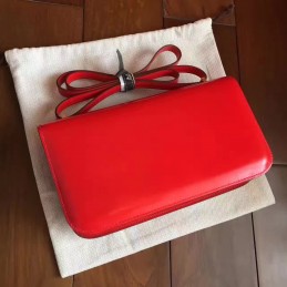 Replica Hermes Red Constance Elan Gold Hardware Bag
