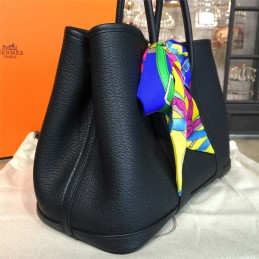 Replica Hermes Black Garden Party 30 Bag