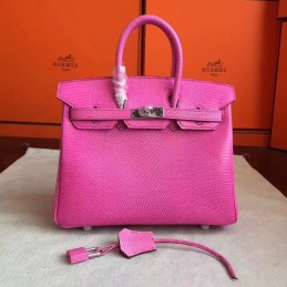 Replica Hermes Pink Birkin 25 Palladium Hardware Bag