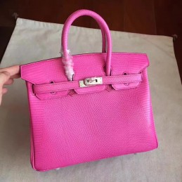 Replica Hermes Pink Birkin 25 Palladium Hardware Bag