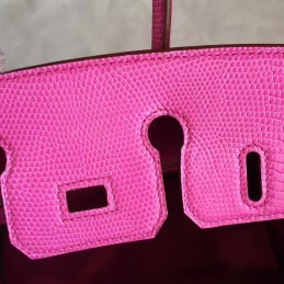 Replica Hermes Pink Birkin 25 Palladium Hardware Bag