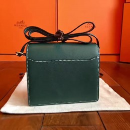Replica Hermes Green Roulis 18 Gold Hardware Bag