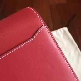 Replica Hermes Red Tan Roulis 18 Bag