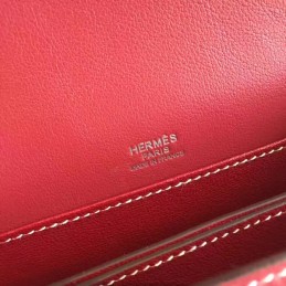 Replica Hermes Red Tan Roulis 18 Bag