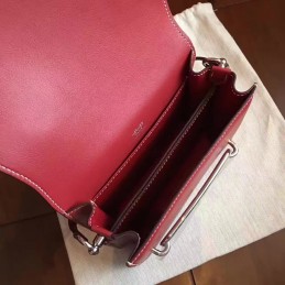 Replica Hermes Red Tan Roulis 18 Bag