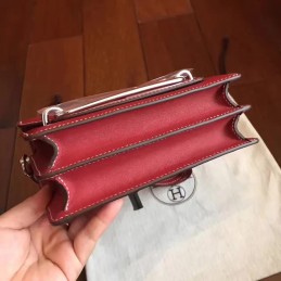 Replica Hermes Red Tan Roulis 18 Bag