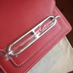 Replica Hermes Red Tan Roulis 18 Bag