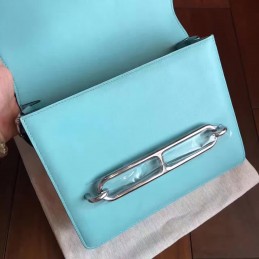 Replica Hermes Teal Tan Roulis 18 Bag