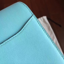 Replica Hermes Teal Tan Roulis 18 Bag