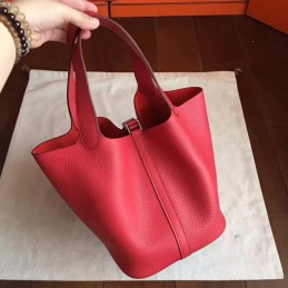 Replica Hermes Red Picotin Lock 22 Bag