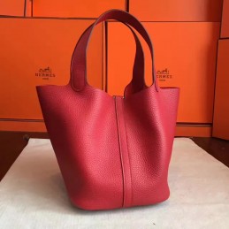 Replica Hermes Red Picotin Lock 22 Bag