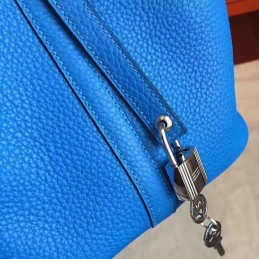 Replica Hermes Royal Blue Picotin Lock 22 Smooth Leather Bag