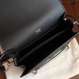 Replica Hermes Black Roulis 18 Bag