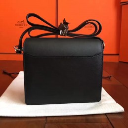 Replica Hermes Black Roulis 18 Bag