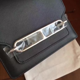 Replica Hermes Black Roulis 18 Bag