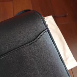 Replica Hermes Black Roulis 18 Bag