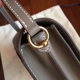 Replica Hermes Tan Roulis 18 Textured Leather Bag