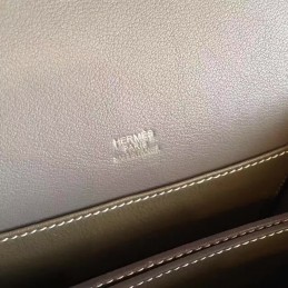 Replica Hermes Tan Roulis 18 Textured Leather Bag