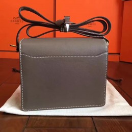 Replica Hermes Tan Roulis 18 Textured Leather Bag