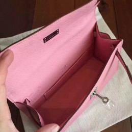 Replica Hermes Pink Kelly Pochette Bag