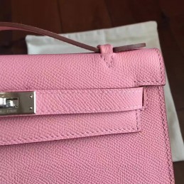 Replica Hermes Pink Kelly Pochette Bag
