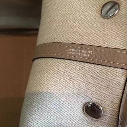 Replica Hermes Tan Garden Party 30 Smooth Leather Bag