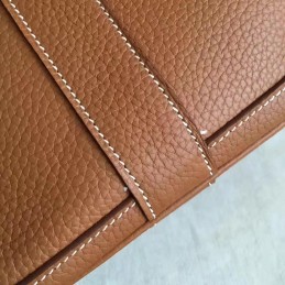 Replica Hermes Tan Garden Party 30 Textured Leather Bag