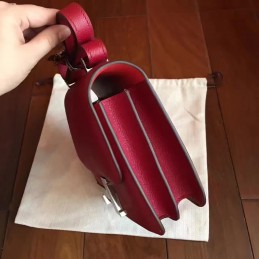 Replica Hermes Red Tan Constance Mini 18 Bag