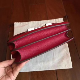Replica Hermes Red Tan Constance Mini 18 Bag