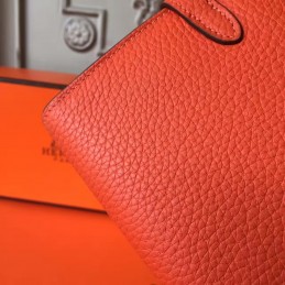 Replica Hermes Orange Kelly Wallet