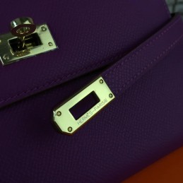 Replica Hermes Purple Kelly Wallet