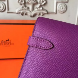 Replica Hermes Purple Kelly Wallet