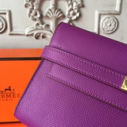Replica Hermes Purple Kelly Wallet