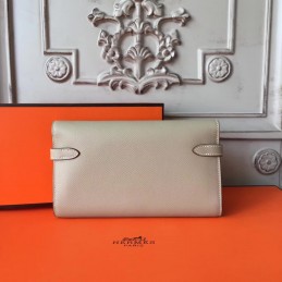 Replica Hermes Cream Kelly Wallet
