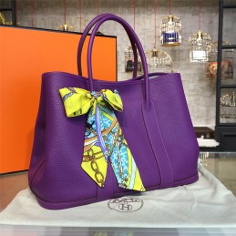 Replica Hermes Purple Garden Party 36 Bag