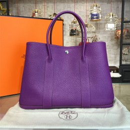 Replica Hermes Purple Garden Party 36 Bag
