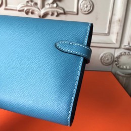Replica Hermes Blue Kelly Wallet