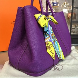 Replica Hermes Purple Garden Party 36 Bag