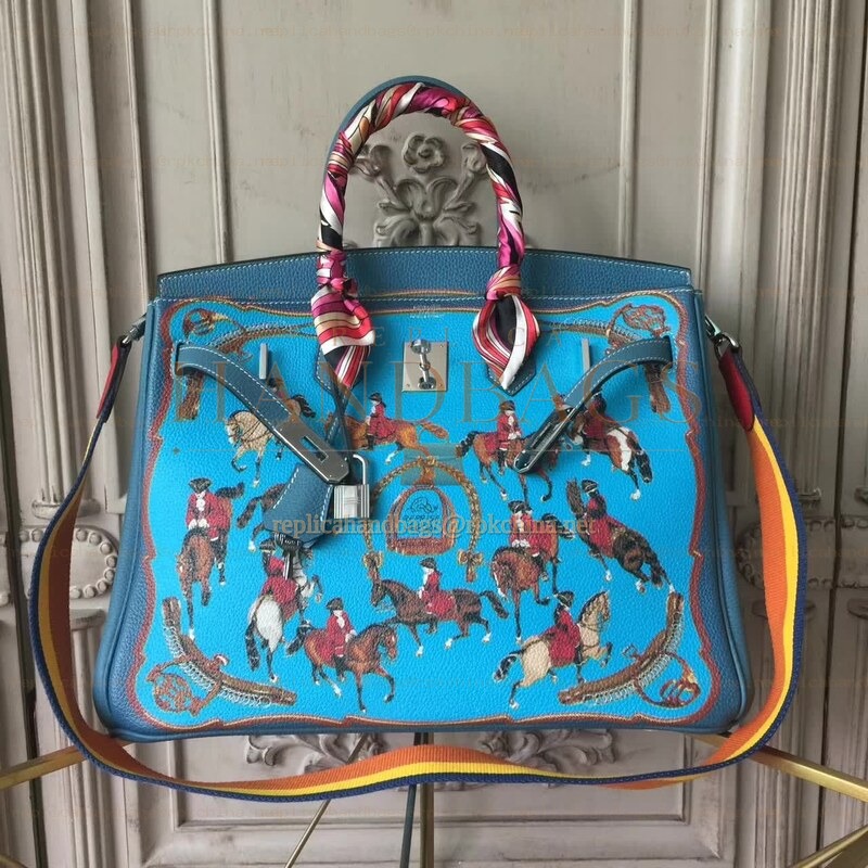 Replica Hermes Blue Print Birkin 35 Bag